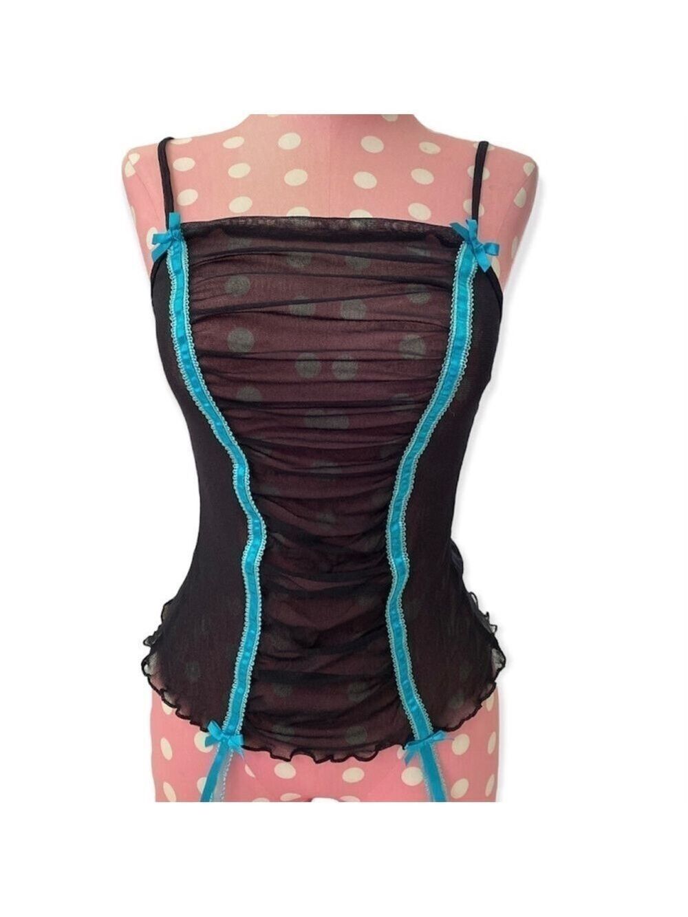 Vintage Victoria’s Secret micro mesh cami and panty set